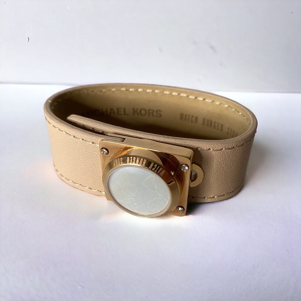 Michael Kors Leather Cuff Bracelet